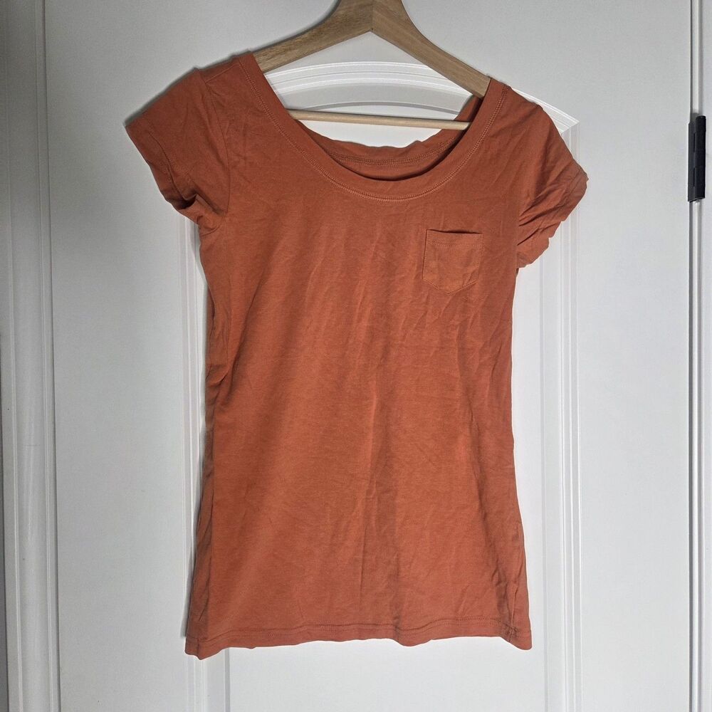 Size Medium Personal Identity Burnt Orange Baby Tee